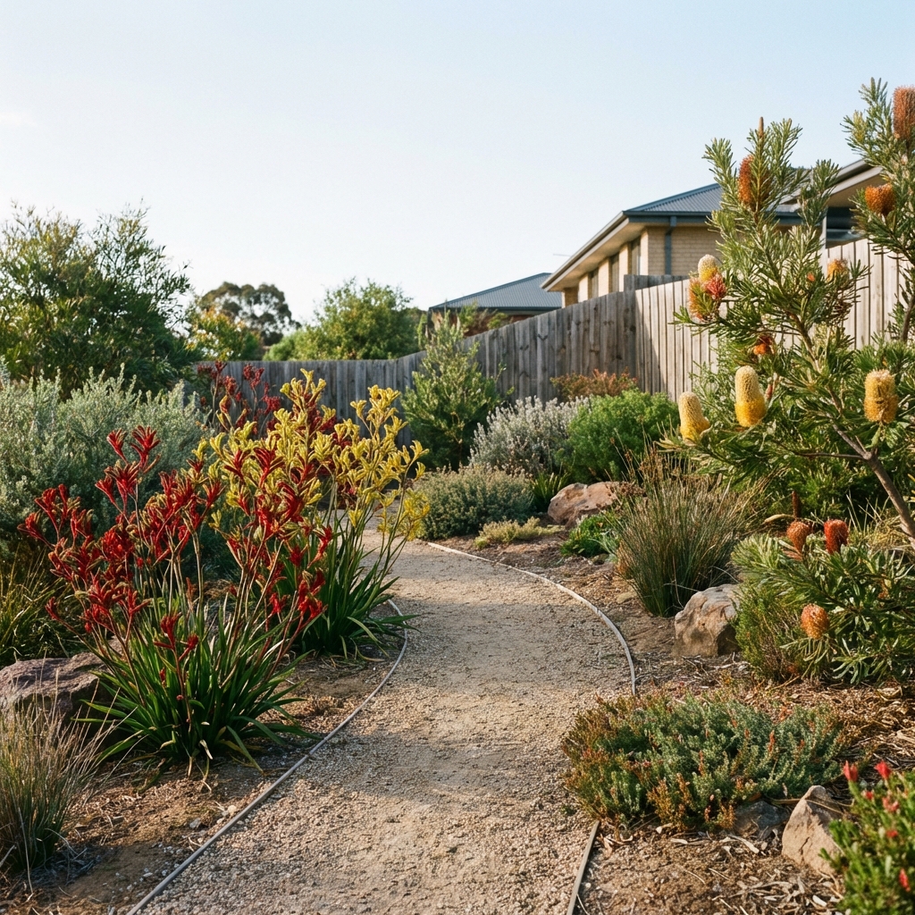 Native Drought Tolerant Garden Path