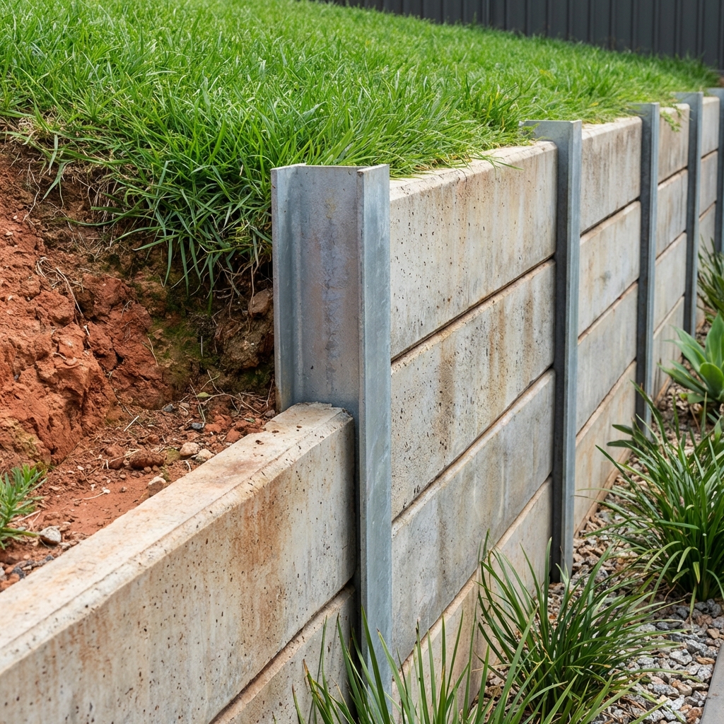Concrete Sleeper Retaining Wall Pakenham